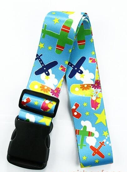 Custom Logo Printing Suitcase Belt Strap With TSA Digital Locks
