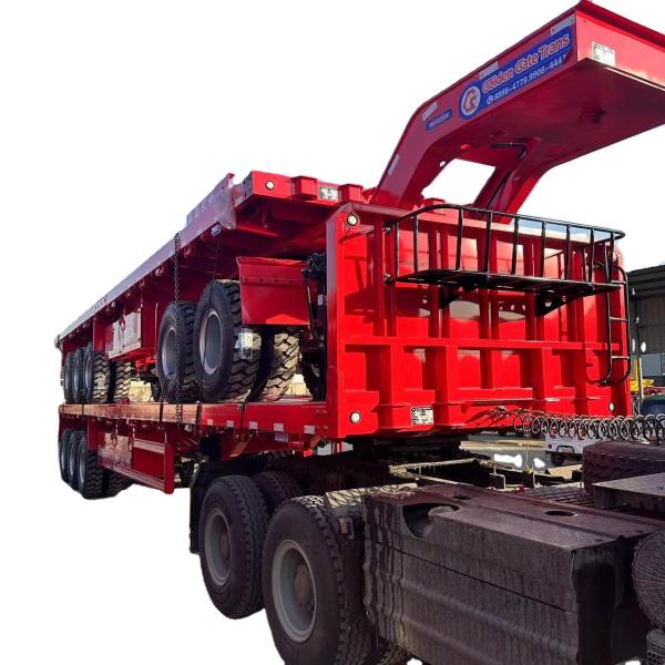 Container Transportation Truck Trailers Customizable Double Trailer Trains