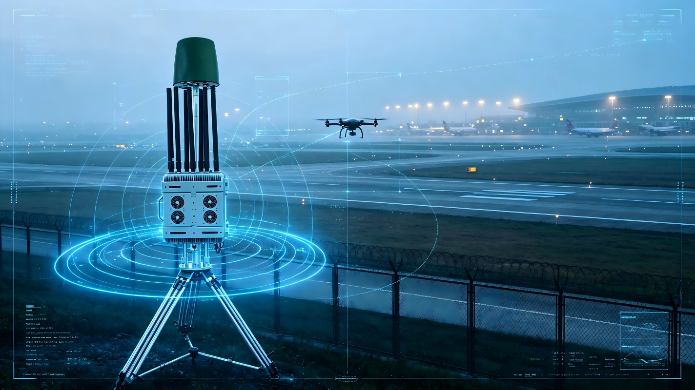 1-5km Detected 3km Jammer Range Fixed Drone Detection and Interference Devices