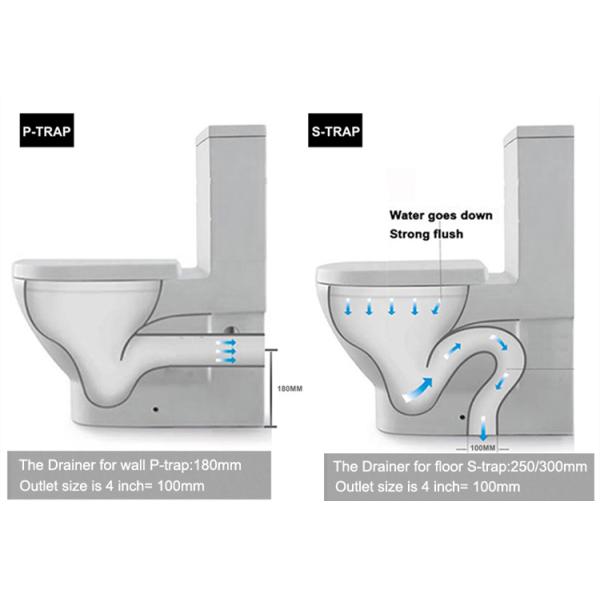 Bathroom Square Diamond Design One Piece Toilet