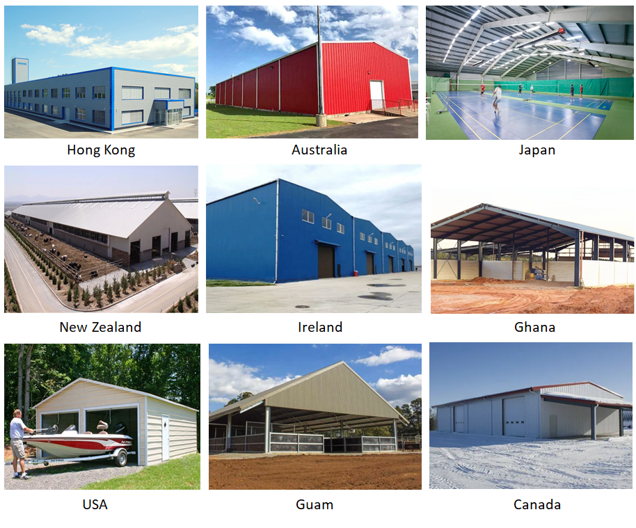Weatherproof Modular Steel Structure Barn Building for Equipment Storage and Grain Housing