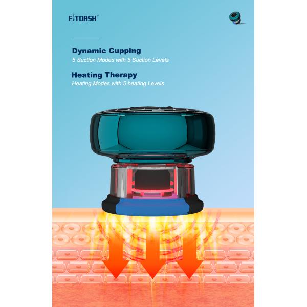 Button Function ABS PC Electric Cupping Fitdash TENS Vacuum Suction Machine Cupping