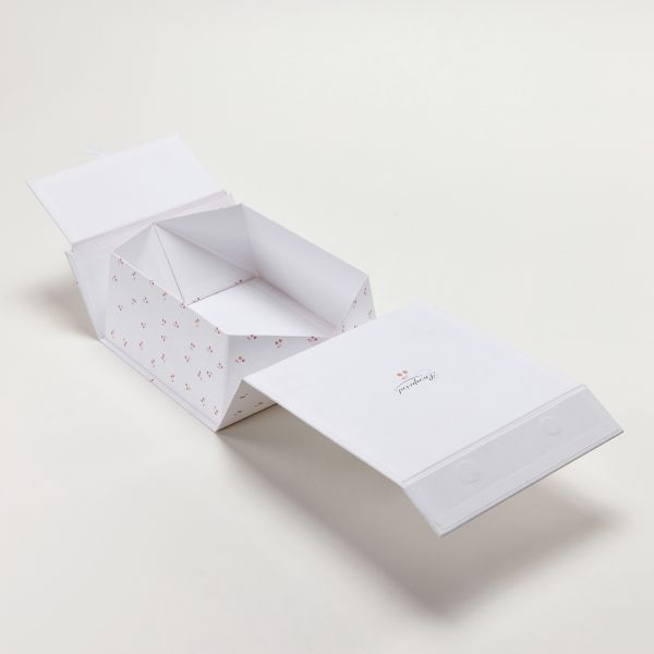 Craft Magnetic Rigid Boxes Printed Pink Luxury Folding Packaging Space Saving