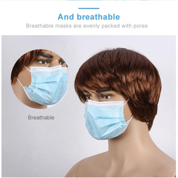 Disposable earloop 3 layers CE cubrebocas face mask