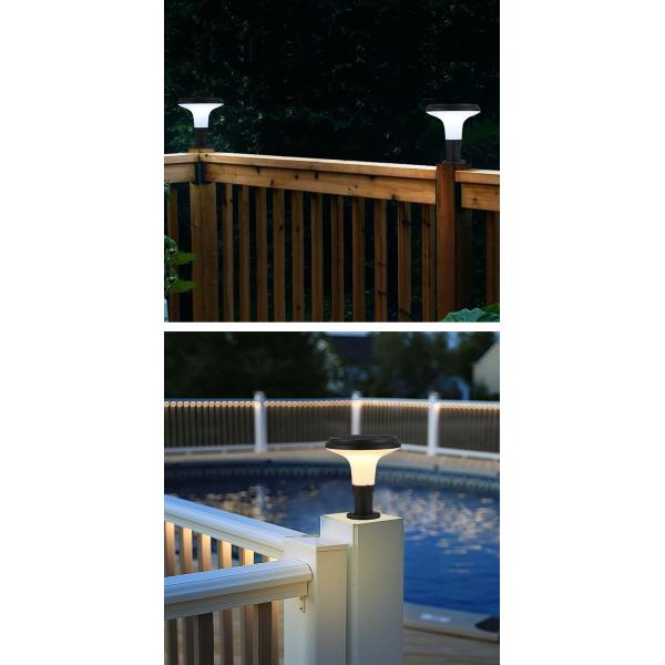Wall Post Solar Pillar Light Stone Gate Bottom Bollard Yard Lawn