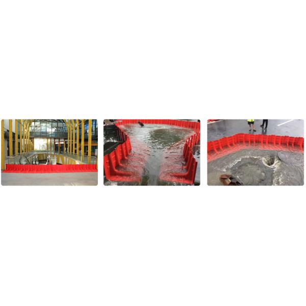 Height 110cm ABS Plastic Red Anti-UV Convenient Flood Baffier
