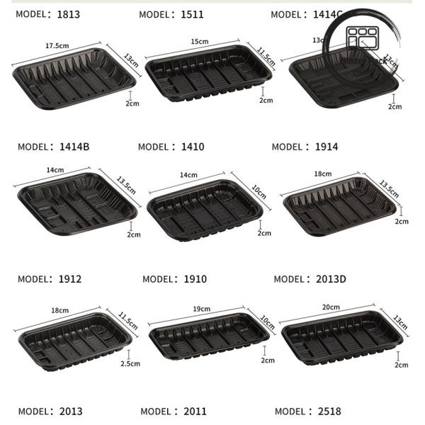 Durable PP Material Fruit & Disposable Vegetable Tray Freezer-Safe Grinder Fresh Packaging