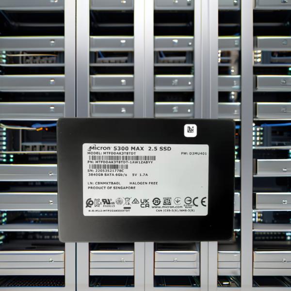Original 1.92TB 2.5'' SATA 6Gb/s 5V SSD Solid State Drive For Mi-cron 5300 MAX MTFDDAK1T9TDT Server External Server