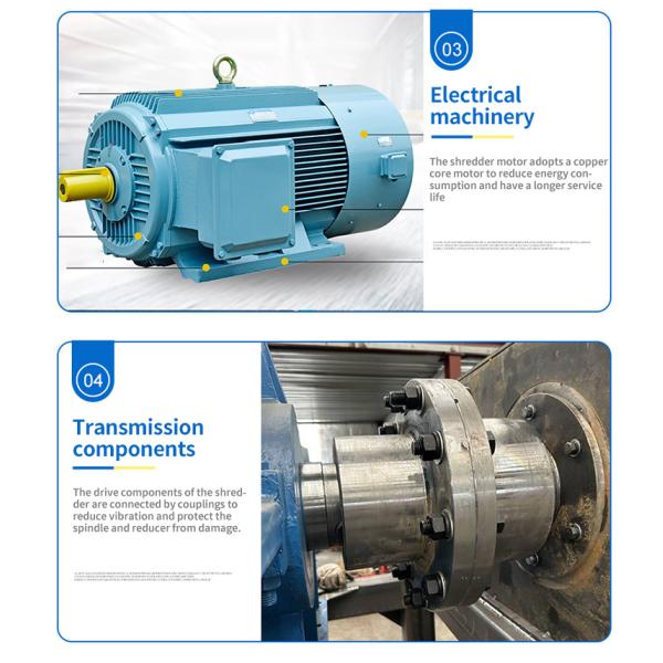 Versatile Plastic Shredder Machine for Telephone Cable Copper Wire Network Cable Tire