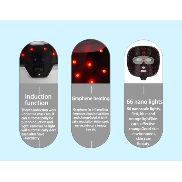 Customized Photon Light Facial Beauty Device 3 Color LED Mask