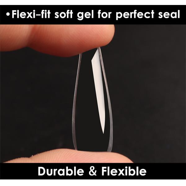 Customized Long Square Pre-Shaped Soft Gel Nail Extension Tips for Press On Nails 12 Size and Easy to Remove Material