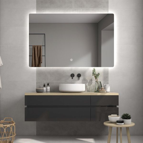 BOLEN LED bathroom mirror front view