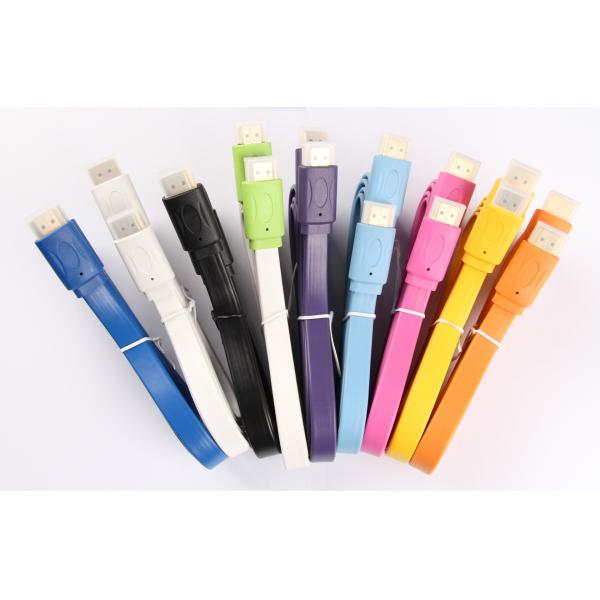 Flat Audio Link Cable HDMI wire , usb audio cable Customized Length