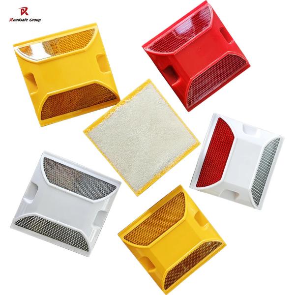 Plastic Two Reflective Sides Road Reflectors Raised Pavement Maker ABS Reflective Road Stud