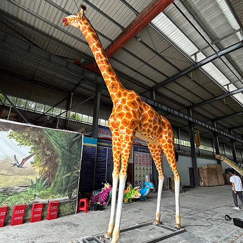 Zoo Interactive Exhibition Animatronic Animal Robot Model Customized