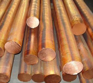Copper Solid Round Bar / Copper Round Bar Dia 10 - 100mm C11000 C10200
