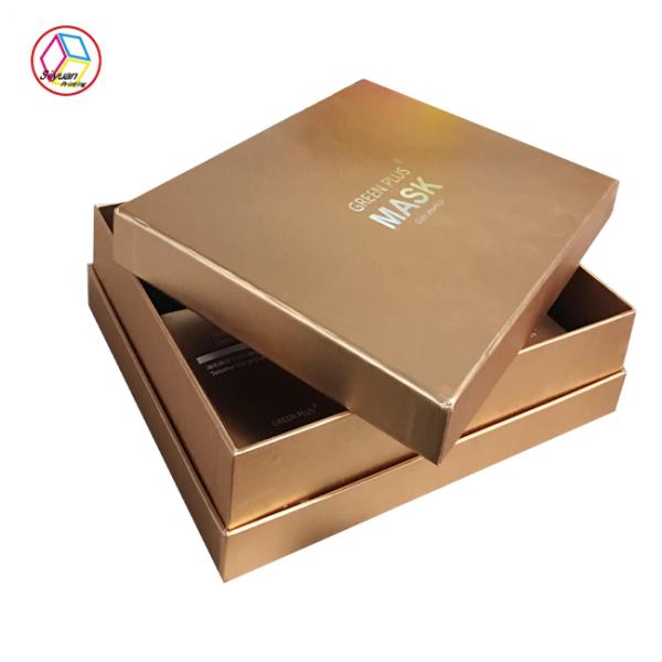 Rectangle Wrapping Paper Box Embossing Printing Handling OEM Service