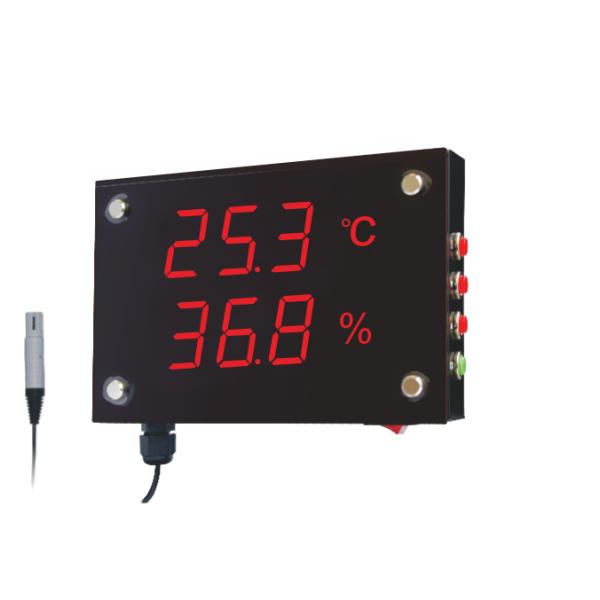 10 Meter Visual Distance Digital Thermometer Hygrometer With External Probe Red LED Display
