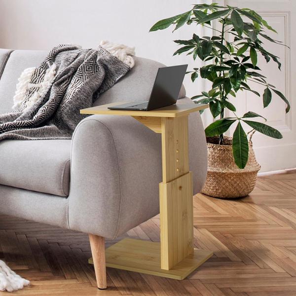 Sofa Side Table Bedside Living Room Bedroom Space Saving End Computer Rack