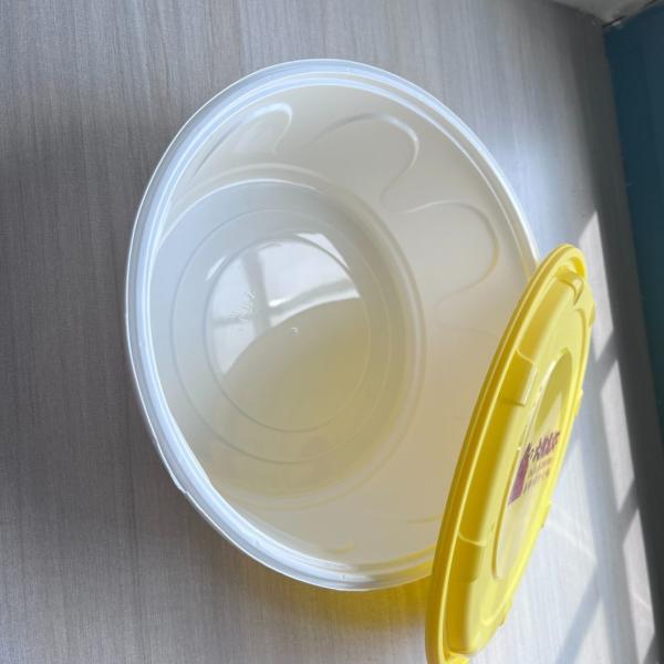 2000ml Disposable Round Plastic Bowl with Lid Versatile and Multi-Purpose