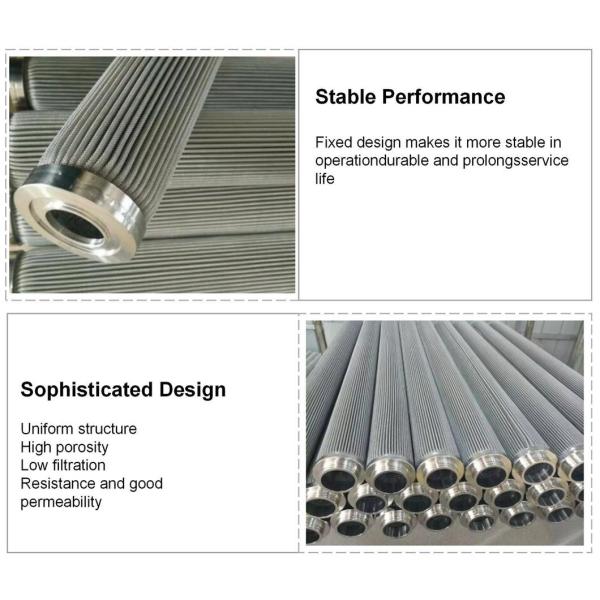 5000 Pieces Per Month Interchangeable Oil Suction Filter Element Sintered Filter and Perforated Support for Filtration