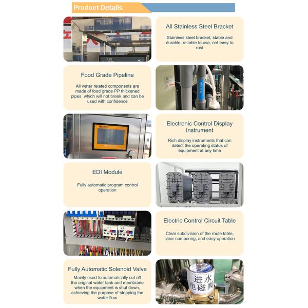 Electronic Industry Laboratory Reverse Osmosis System New Pure Water Deionized Water Manufacturing Plants