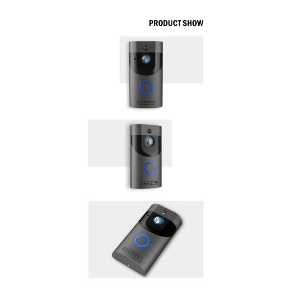 1080P Resolution Wifi Network Wireless Camera Intercom Smart Tuya Doorbell for Wood Glass