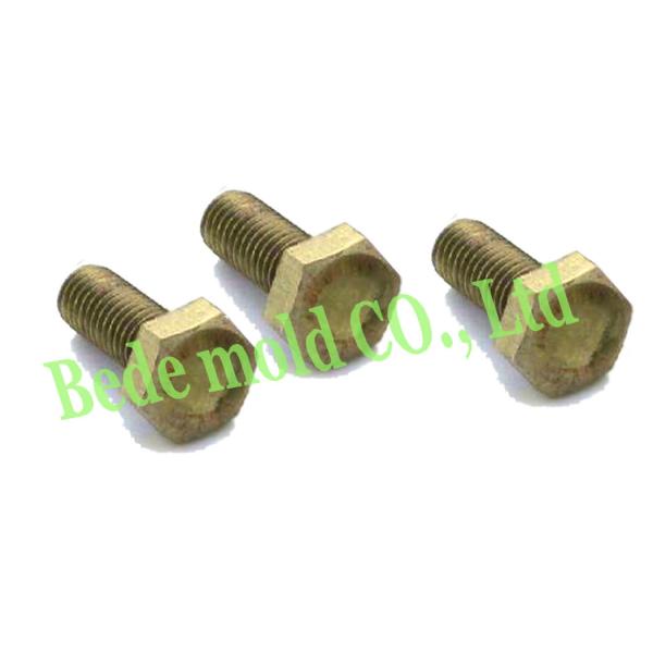 Din 933 M4 M6 M10 Nuts And Bolts Brass Copper Fully Threaded Hex Bolts Customized Length