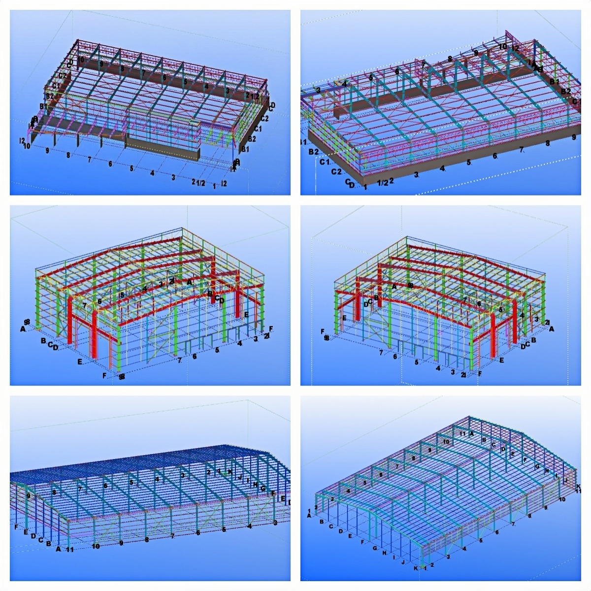 Completed steel structure workshop project