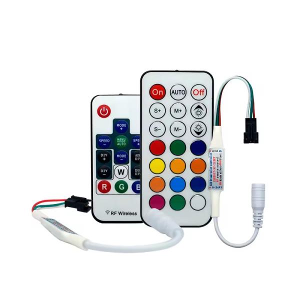 High quality 21keys 2084 pixels RF full color controller WS2811 DC5~24V controller 2812 IC dream color led controller
