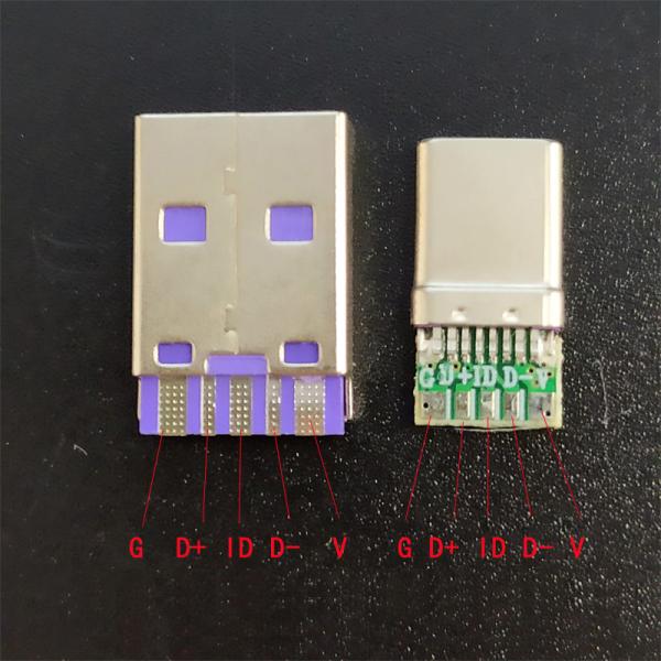 DIY Kit USB 3.1 Type C Metal Connector Plug Shell Data Charge Cable For Cell Phones Mechanical Keyboard