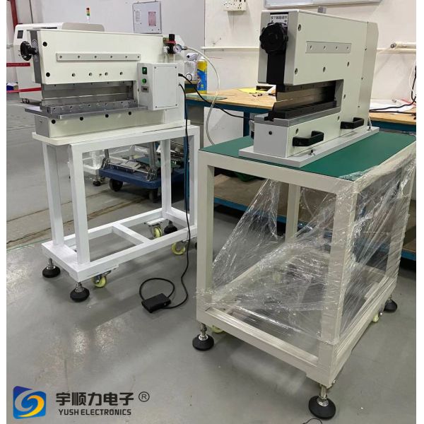 Pneumatic PCB Separator with Dual Linear Blades | CE Approved for Safe & Precise Circuit Board Cutting