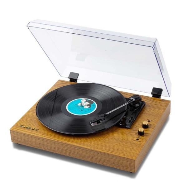 Vintage Style Turntable Speakers Customized With Auto Stop Multi Interface