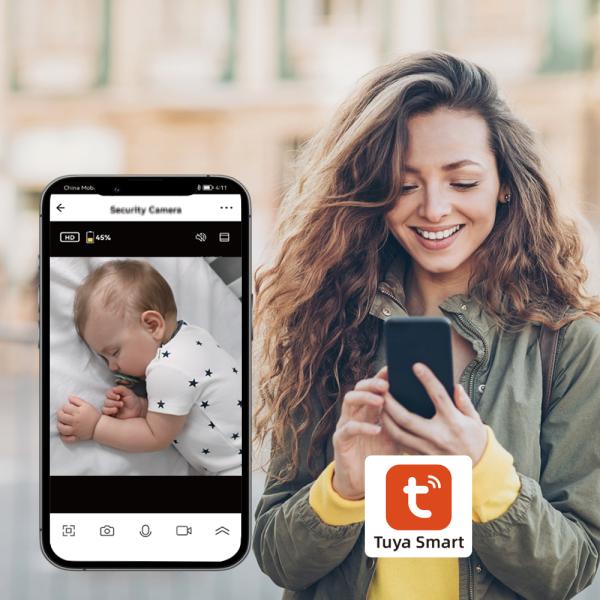 Tuya Smart 1080P Baby Monitor with 5.5inch Screen and 5000mAh Battery