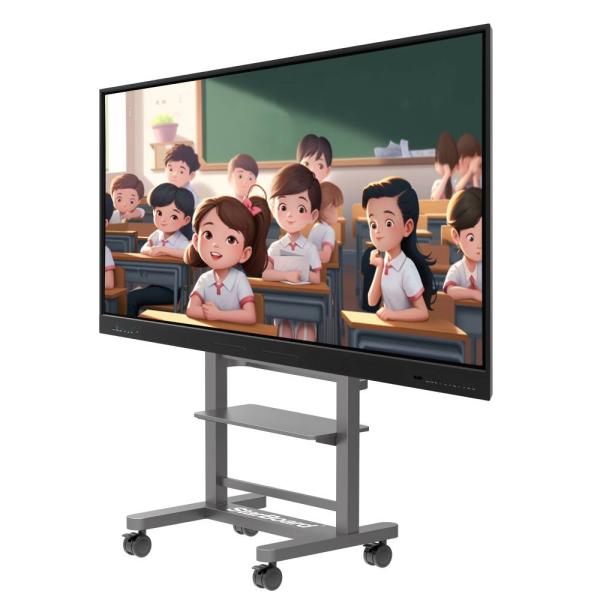 Android 13 LED Interactive Whiteboard 40 Touch Points 86 Inch Smart TV Displays With WIFI BT HOTSPOT For School Teaching