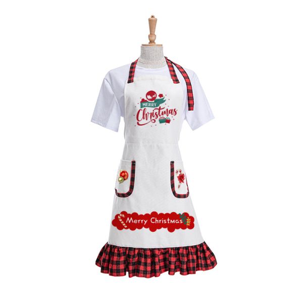 Custom Linen Sublimation Apron Blanks With Pocket Adjustable Neck Strap Kitchen Cooking BBQ Work Apron