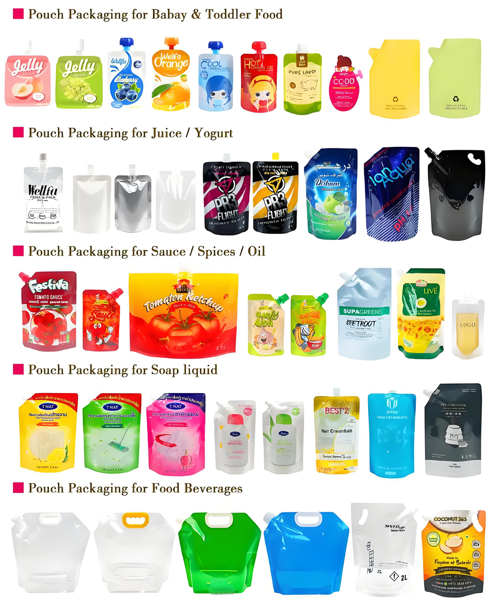 Black Spout Pouch Clear Small Plastic Bag Bolsas Para Jugos Liquidos Detergent Spout Pouch for Cosmetic