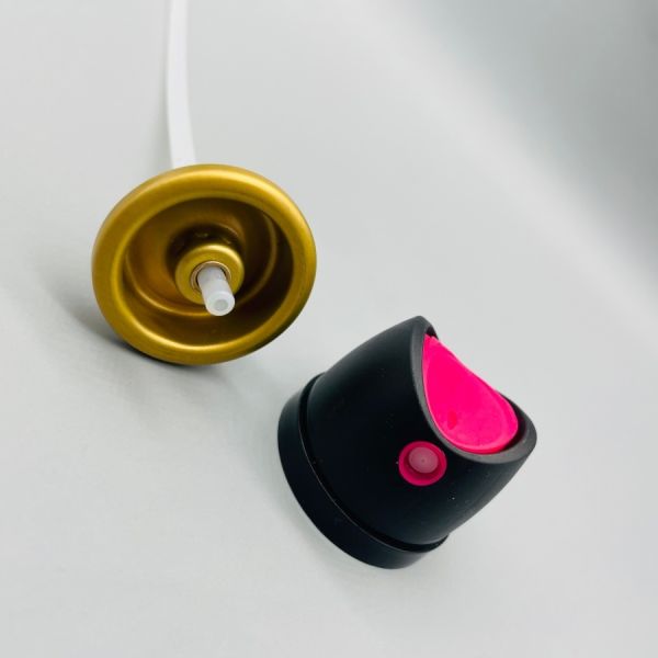 Deodorant body spray valve components and assembly
