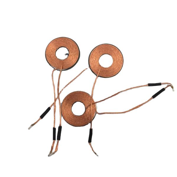 Wireless charging receiving coil copper air core winding coil