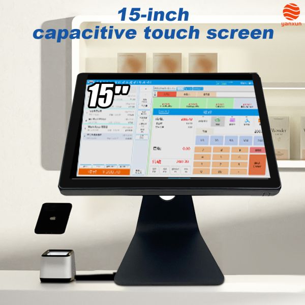 15.6” 10-Point Touch POS Machine Windows 11 Pro/Android 11, Core i5/2GB RAM, 128GB/32GB Storage, Multi-Port Connectivity for Retail & Hospitality