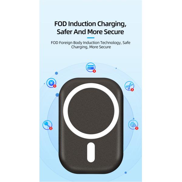 Fast Charging Wireless Car Charger with USB-C Input and Cable Package