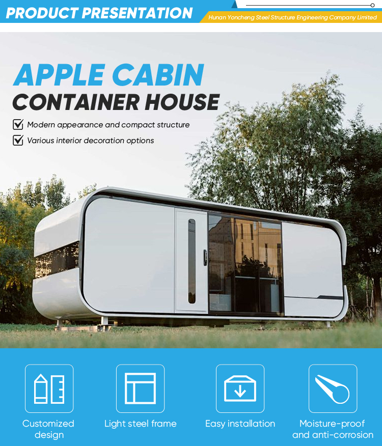 Solid Steel Prebuilt Hut, Easy Split Pack Prefabricated Box Structure for Suburban Camping Base Construction
