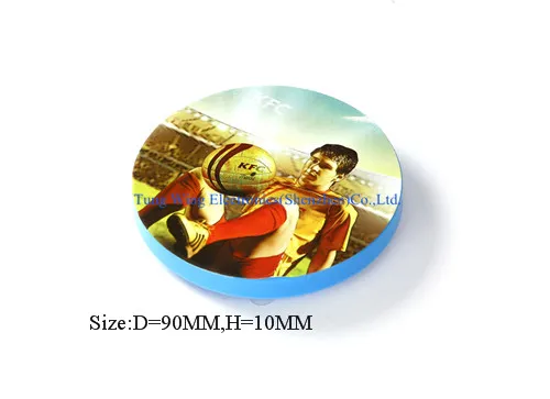 Melody Flashing Coaster with Custom Logo Printing, Flashing Function, and Antiskid Surface for Promotional Gifts