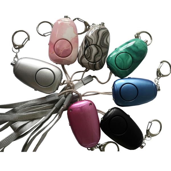 LR44 Batteries Powered 130db ABS Panic Alarm Keyring