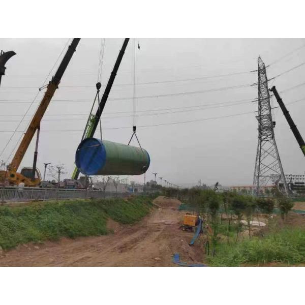 High Efficiency Frp Integrated Prefabricated Pump Station Sewage Rainwater Vertical Frp Pressure Vessel