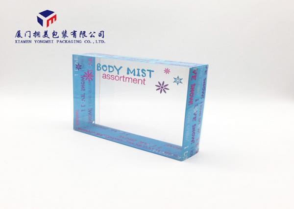 Buy Rectangle Shape Clear PET Plastic Box Pack Body Lution Set 21.5X5.2X16.8cm at wholesale prices
