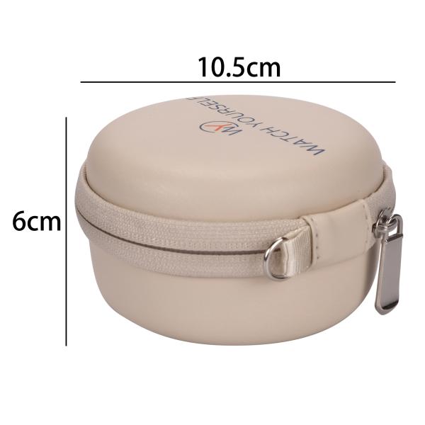 OEM ODM Velvet Lining EVA Watch Case PU Leather Surface Zipper Closed
