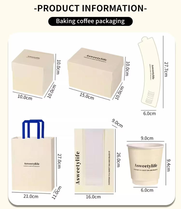 Custom Print Logo Personalized Cake Bread Paper Bag With Window Restaurant Takeaway Paper Bag