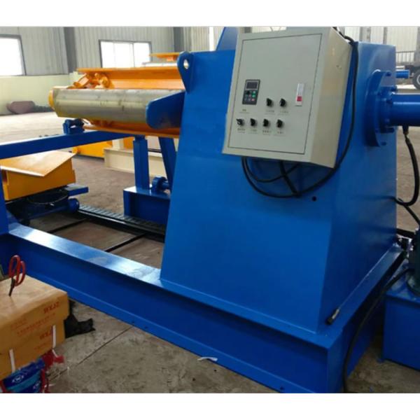 5 Tons hydraulic decoiler machine with coil car Cable Tray Roll Forming Machine