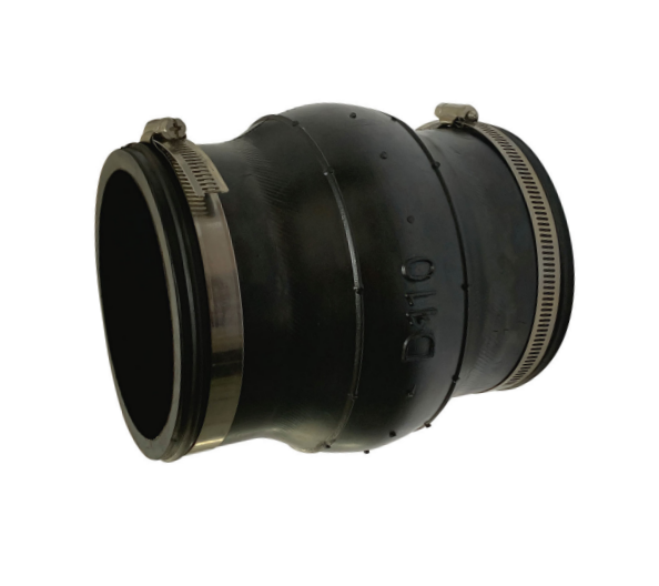 Dn110 Pvc Pipe Flexible Coupling Clamp Type Rubber Expansion Joint for Plastic Pipes